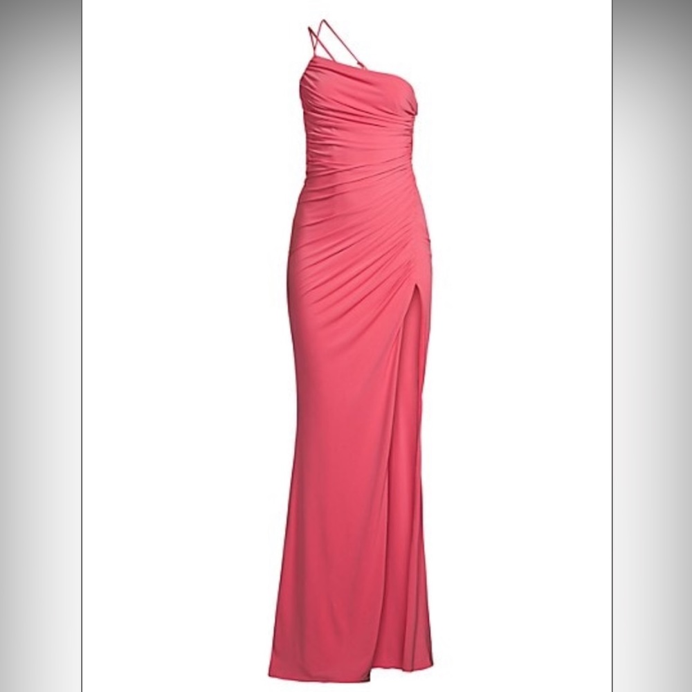 Katie May
Winnipeg One-Shoulder Ruched Gown